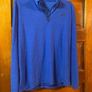 Nike Dri-FIT Blue Quarter-Zip Pullover